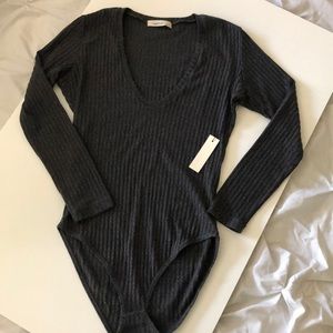Grey Long Sleeve Body Suits